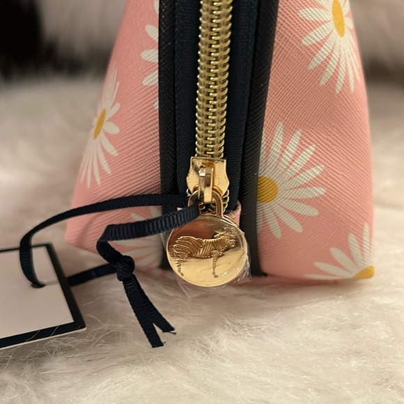 NWT, DANBEY LEE PINK DAISY MAKEUP BAG - Picture 6 of 11